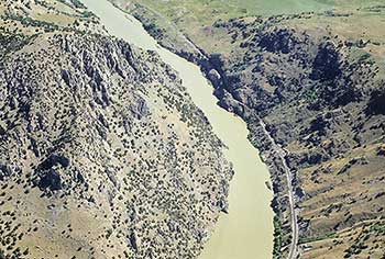 Cut Through Wasatch Mountains