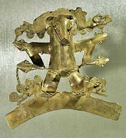 Gold Jaguar Pendant
