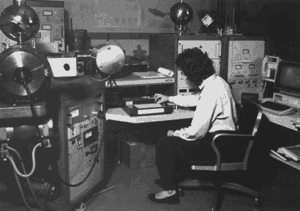 Photograph of technician at 
work