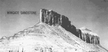 Photograph of the Wingate Sandstone
in Colorado