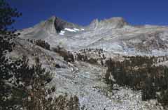 Stark Alpine Granite Landscape With Craggy Peaks